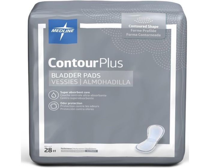 Medline ContourPlus Bladder Pad Ultimate 8x17 28Ct