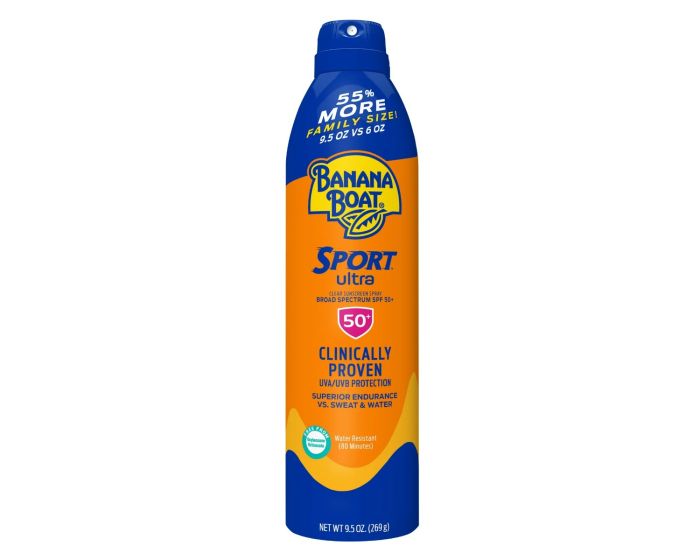 Banana Boat Sport Ultra SPF 50 Sunscreen Spray 9.5oz 1Ct BGI300078700H by Edgewell Personal Care