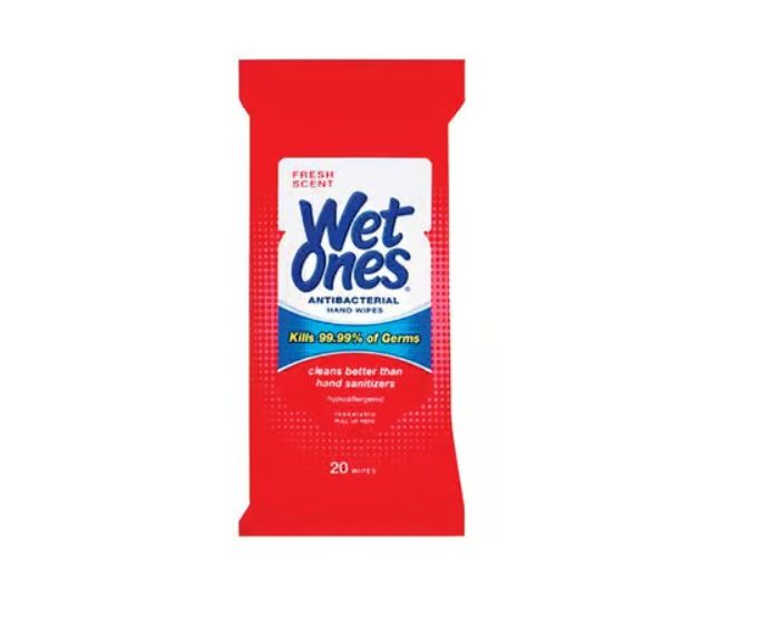 Wet Ones Antibacterial Hand Wipes Fresh Scent 20/Pack 1Ct BGI301875200H by Edgewell Personal Care