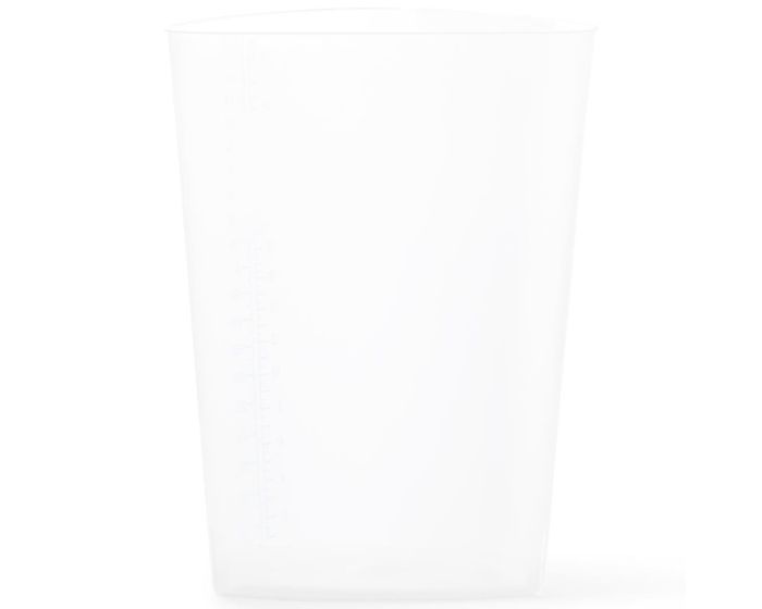 Graduated Triangular Intake/Output Container, Black, 1000 mL, Pack of 10