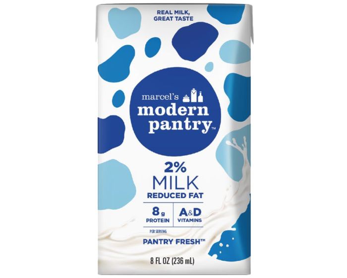 2% Reduced Fat Milk, 8oz, One