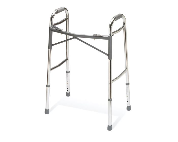 Medline Heavy Duty Folding Walker XW Frame 400lb 1Ct