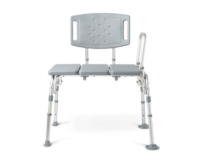 Cap Transfer Bench Medline Bariatric Transfer Bench with Back 500lb Cap 1Ct