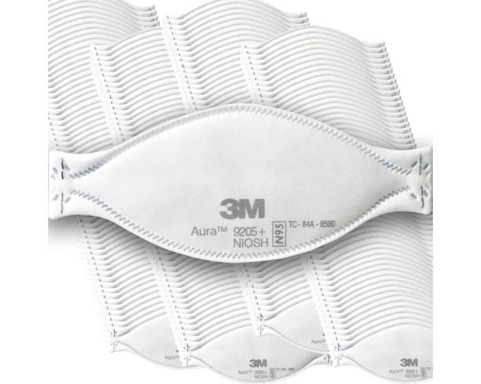 3M Aura 9205+ Flat-Fold N95 Respirator Face Mask 440Ct
