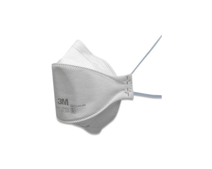 3M Aura 9205+ Flat-Fold N95 Respirator Face Mask 1Ct