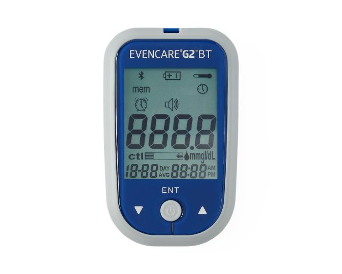 EVENCARE G2 Bluetooth Blood Glucose Monitoring Starter Kit 26Pc