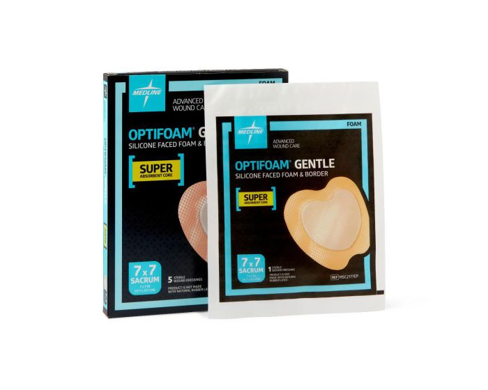 Optifoam Gentle SA Silicone/Foam Dressing Sacrum 7x7 1Ct