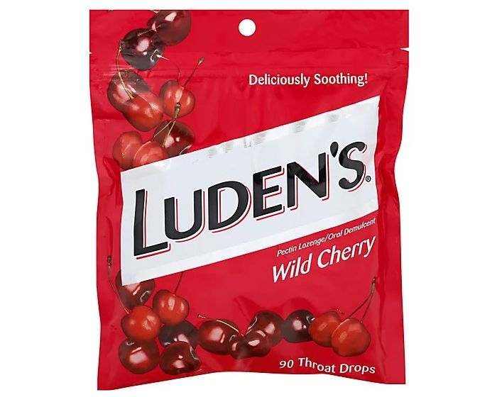 Luden's Wild Cherry Throat Drops 90Ct