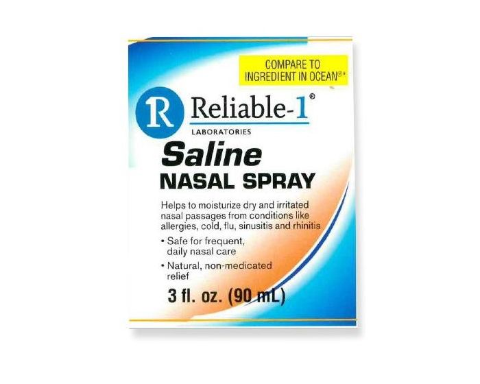Reliable-1 Saline Nasal Relief Spray 3oz 1Ct OTC051676 by Reliable 1 Laboratories