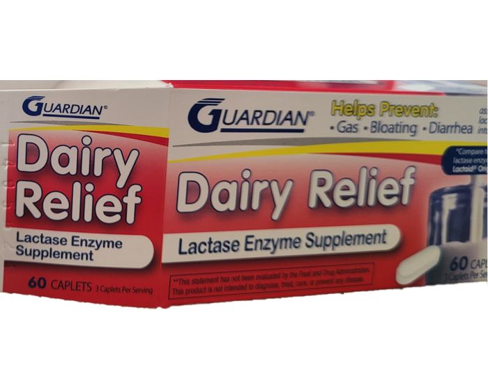Major Lactase Dairy Digestive Aid Caplets 3,000FCC 60Ct
