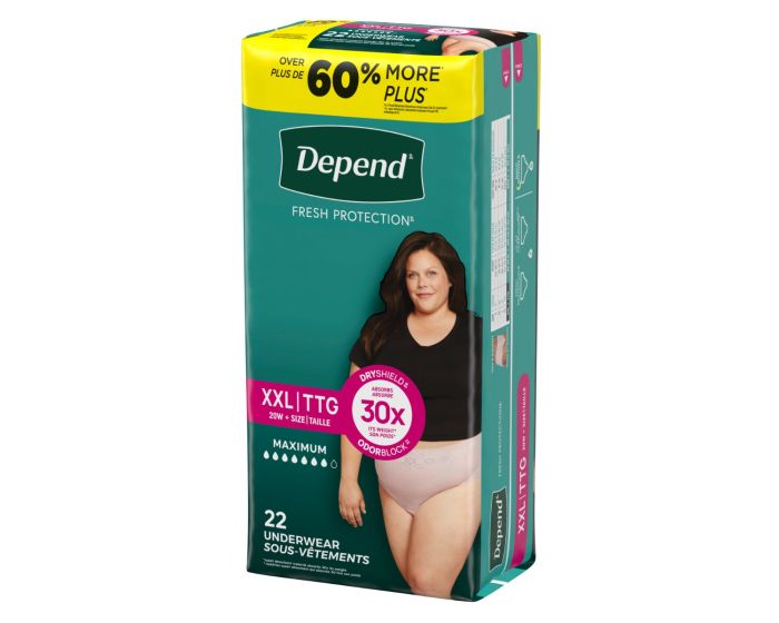 Using Depends Depends Fit-Flex Adult Diaper