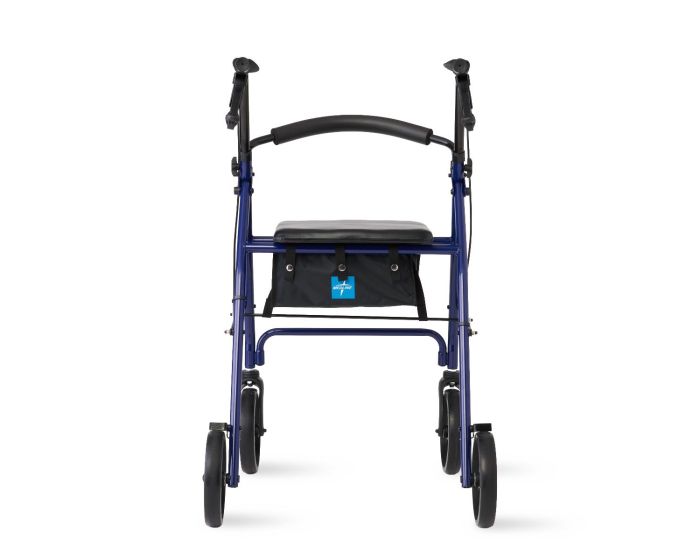 Medline Basic Rollator with 6in Wheels 350lbs Blue 1Ct