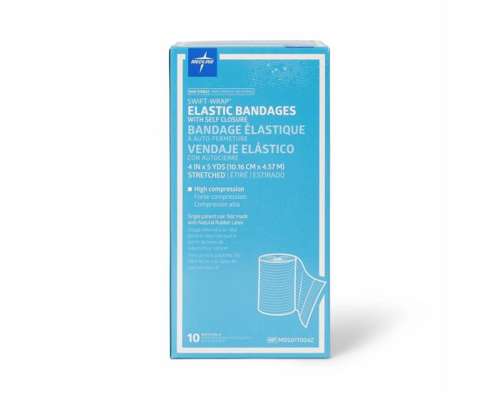 Medline NS Swift-Wrap Elastic Bandage 4in x 5yd 50Ct