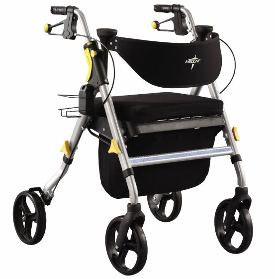 Medline Empower Rollator with 8in Wheels Silver 1Ct