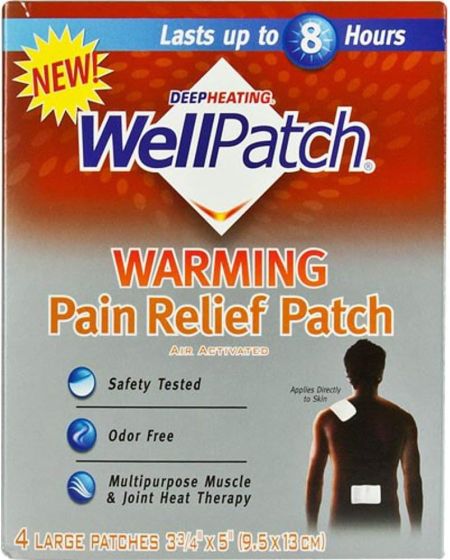 WellPatch Warming Pain Relief Heat Patch 4Ct OTC9848A by WellPatch