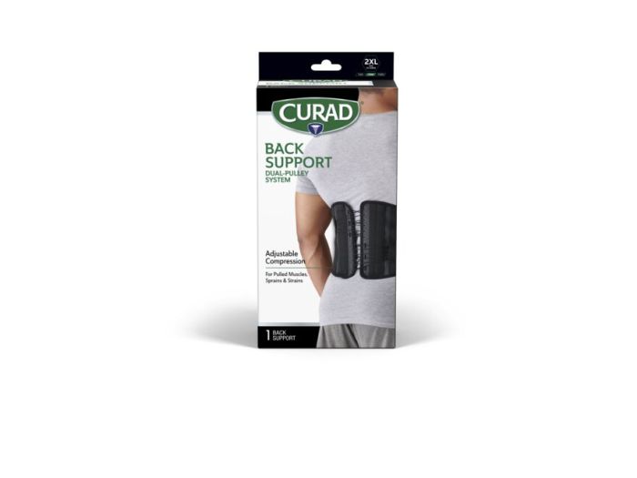 Curad Back Supports with Dual-Pulley System 2XL 4Ct CURORT2252X by Medline