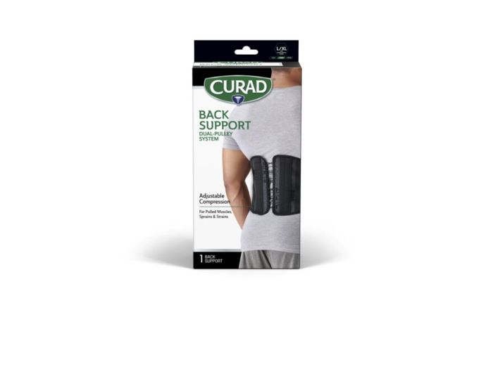 Curad Back Supports with Dual-Pulley System L/XL 4Ct CURORT225LX by Medline