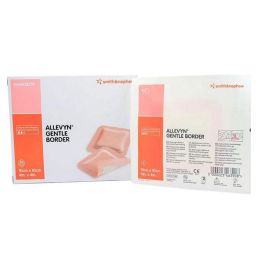 Smith &amp; Nephew 66800270 Allevyn Gentle Border 10cm X 10cm 10 Stuks Per