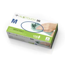 Medline Aloetouch 3G Synthetic Exam Gloves M 1000Ct