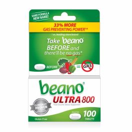 Beano Label Beano Ultra 800 Food Enzyme Tablets 100Ct
