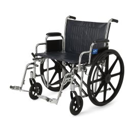 Medline Excel Bariatric XW Wheelchair 22in Seat 1Ct