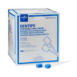 Medline DenTips Oral Swab Sticks Untreated 1000Ct