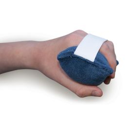 Medline Terry Palm Grip with Elastic Strap 2.5in x 4.5in Blue 1Ct