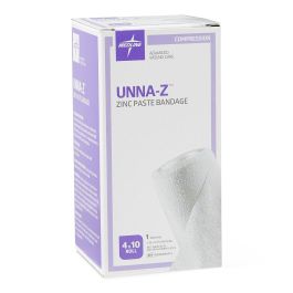 Medline Unna-Z Zinc Compression Bandage 4in x 10yd 12Ct