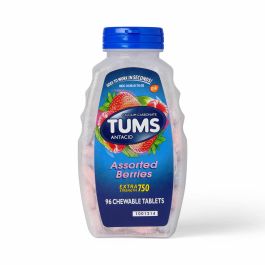 TUMS Extra Strength Chewable Antacid Tablets Berries 96Ct