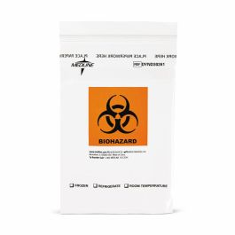 Biohazard Specimen Bag with Pocket 6x9 Zip 1000Ct