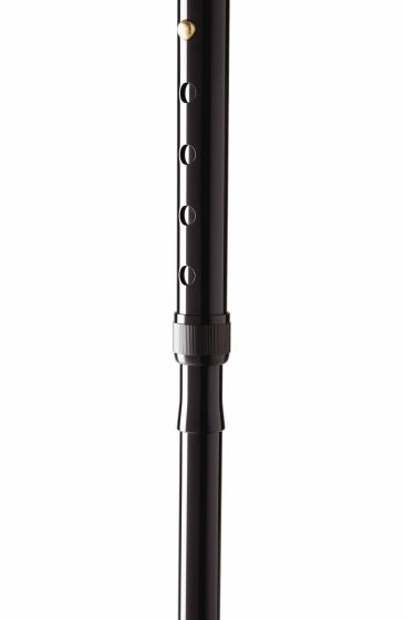 Medline Folding T-Handle Aluminum Cane 250lb Black 6Ct MDS86430W by Medline