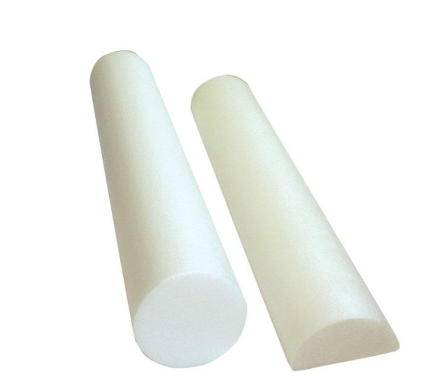 Foam Roller, Half Round, White, 6in x 36in