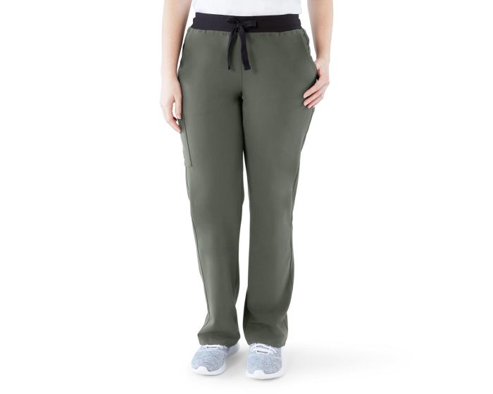 Varick ave Women's Scrub Pants Olive Green M Tall