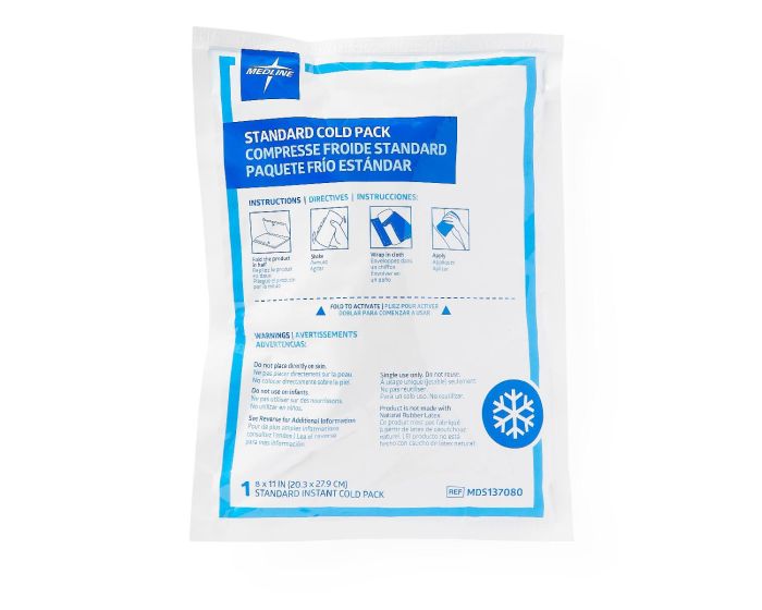 Medline Standard Instant Cold Pack 8x11 Single Use 24Ct