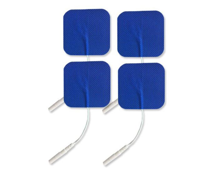 Tens Unit Cloth Electrode 2x2 Blue 4Ct