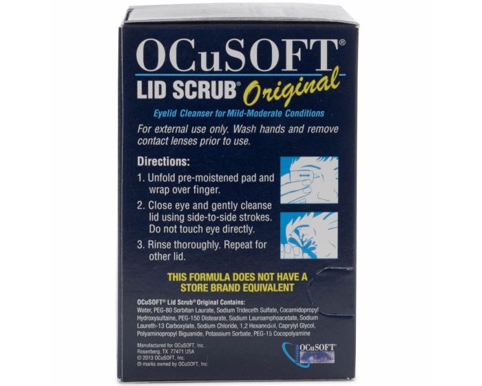 OCuSOFT Eyelid Scrub Pads 30Ct