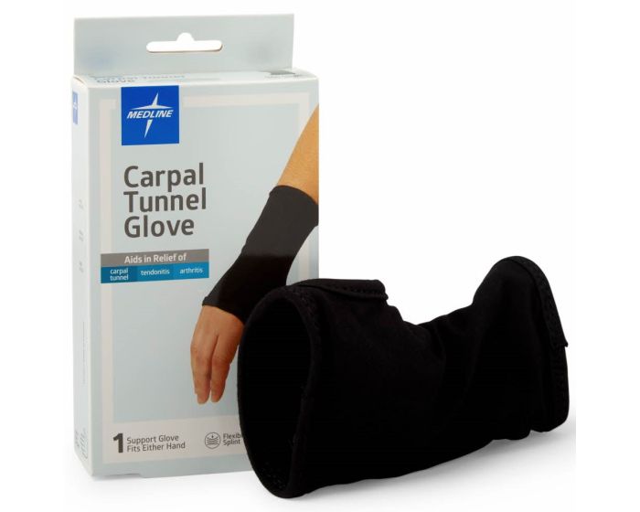Medline Carpal Tunnel Glove with Flexible Splint S 1Ct