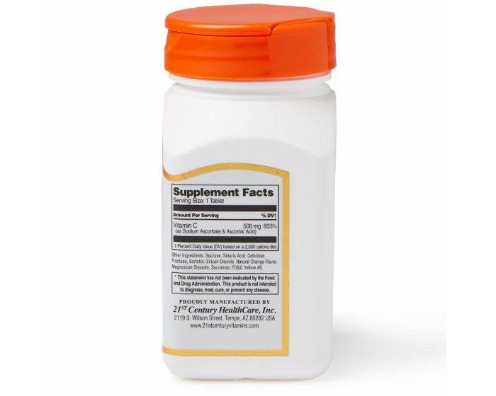 Vitamin C Chewable Tablet 500mg 110Ct