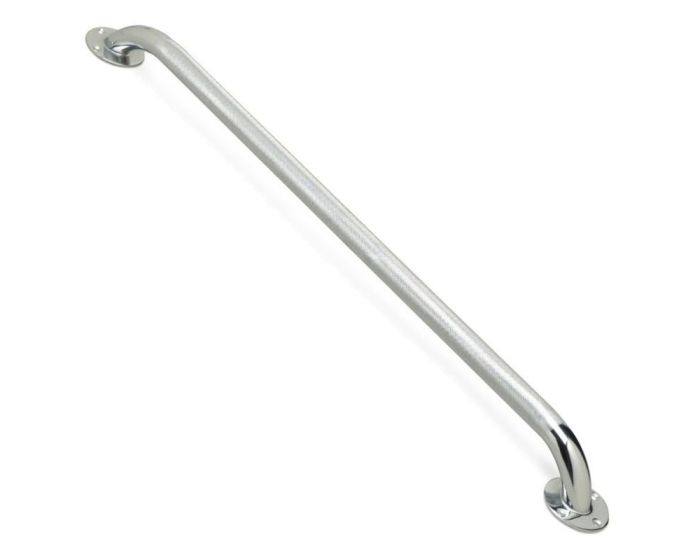 Medline 32in Knurled Chrome Grab Bar 3Ct