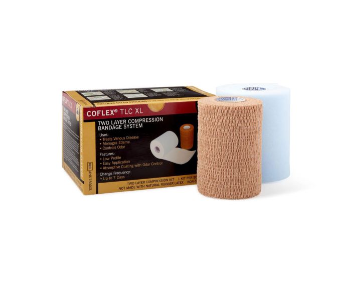 Medline TwoFlex XL 2-Layer Compression System - Venous Disease ...