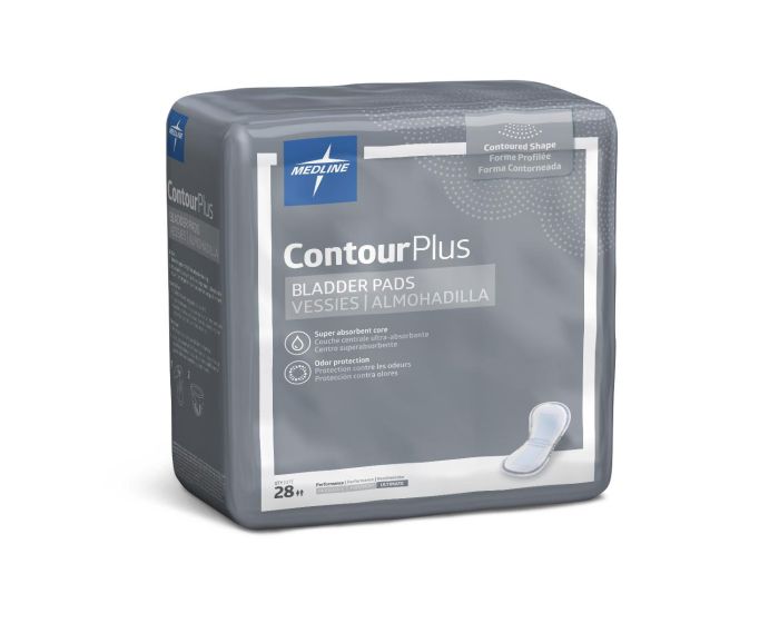 Medline ContourPlus Bladder Pad Ultimate 8x17 168Ct