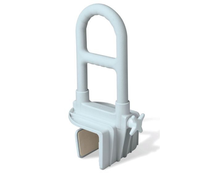 Medline Deluxe Bathtub Safety Grab Bar Microban Wh 2Ct