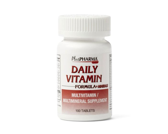 Multivitamin with Minerals Tablet 100Ct