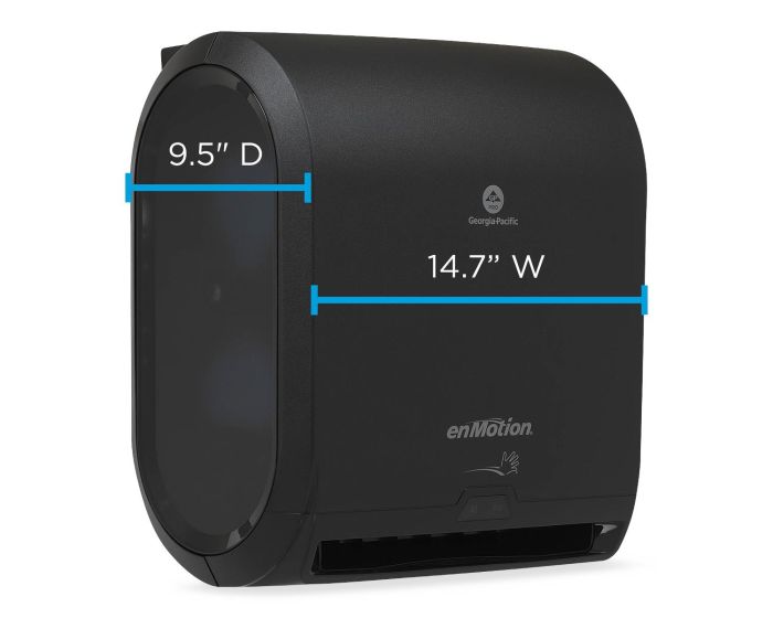 enMotion 10in Automated Touchless Roll Paper Towel Dispenser Black 1Ct