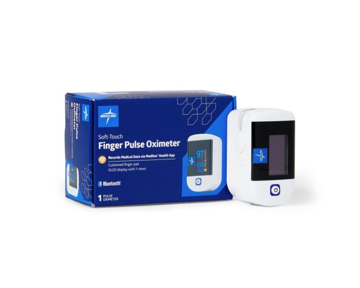 Medline SoftTouch Bluetooth Fingertip Pulse Oximeter