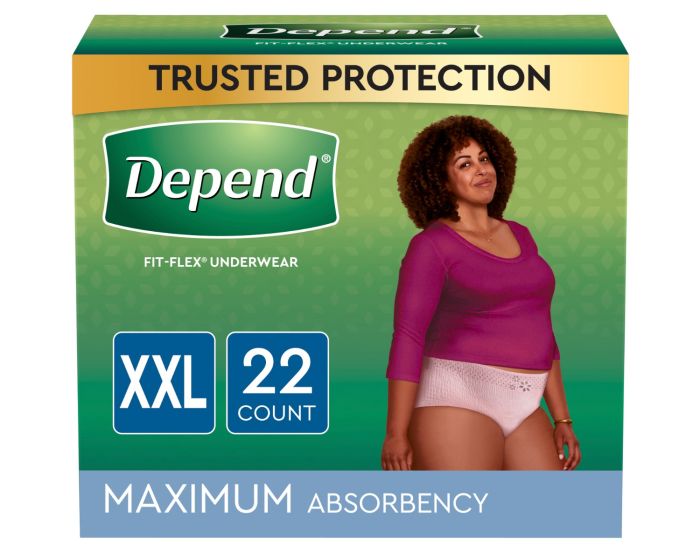 Using Depends Depends Fit-Flex Adult Diaper