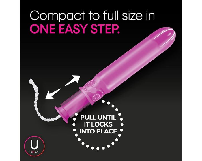 U by Kotex Click Compact Tampons Size Regular 16Ct