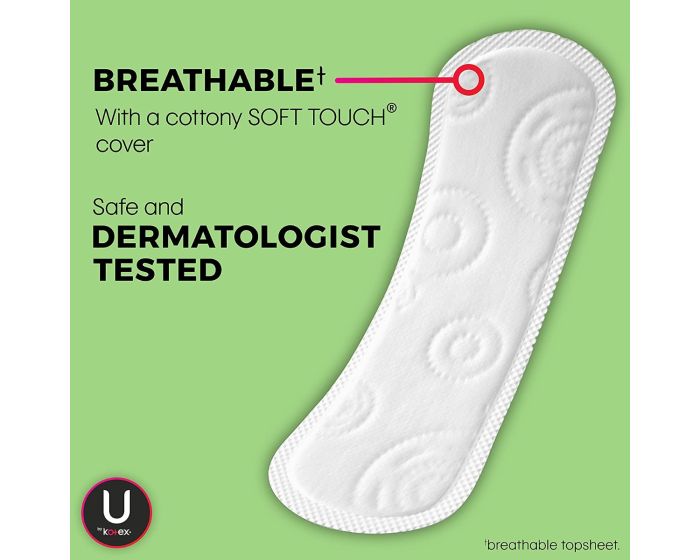U by Kotex Security Regular Daily Panty Liners 512Ct