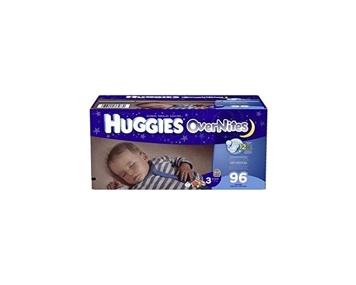 HUGGIES OverNites Baby Diapers Size 3 1628lb 96Ct