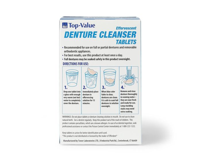 Denture Cleanser Tablets 90Ct
